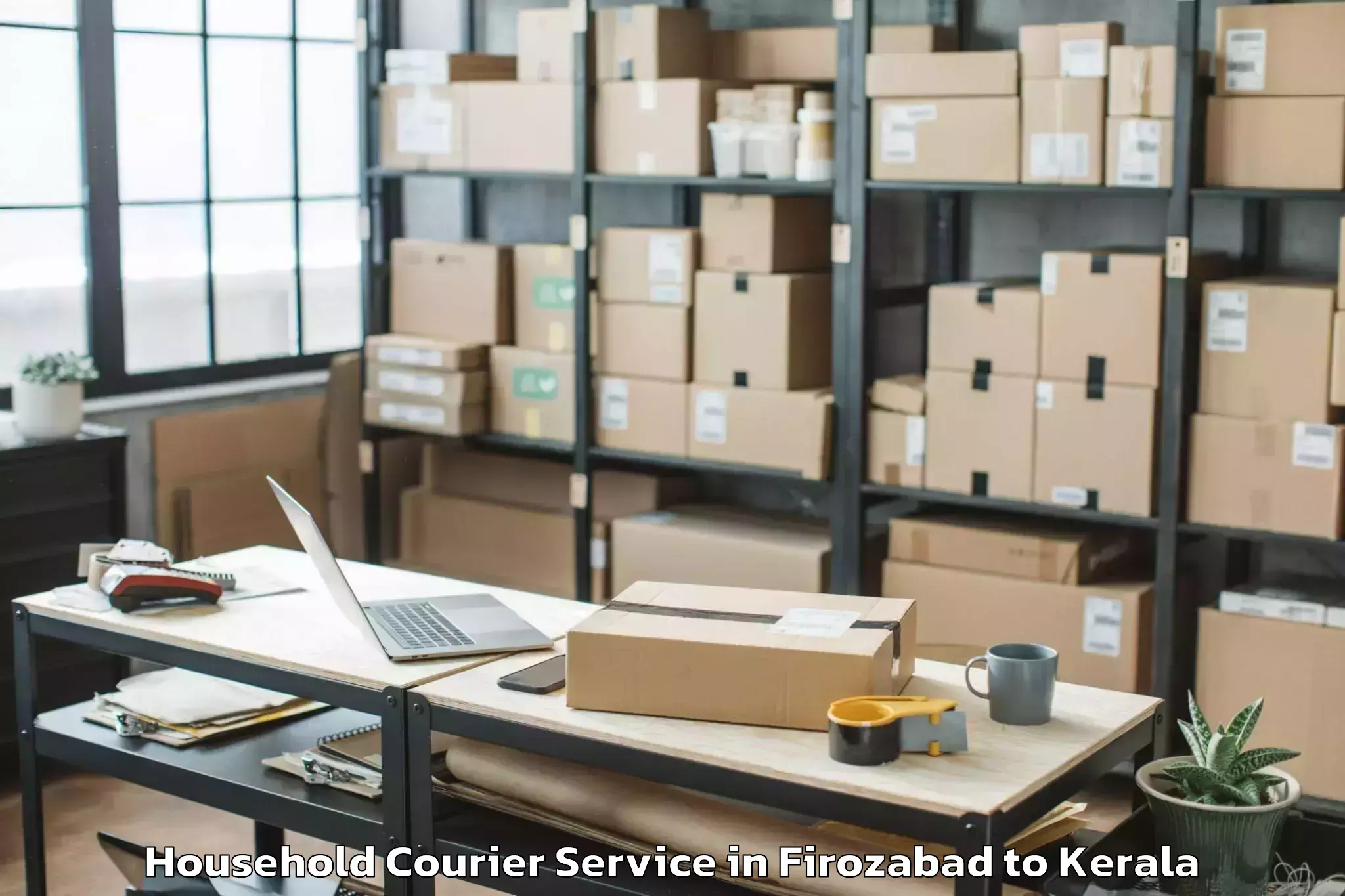 Get Firozabad to Adoor Household Courier